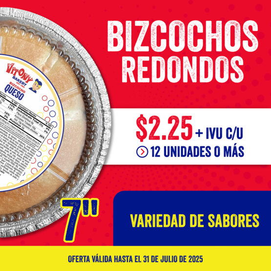 Oferta de bizcochos redondos 7